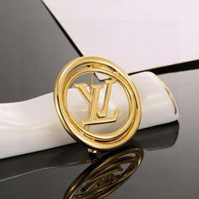 Louis Vuitton LV round letter metal brooch-3912
